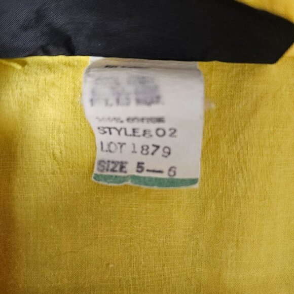 Lynda Pizzuto for Phoebe Yellow Vintage 80's Fit And Flare Dress - Picture 6 of 6